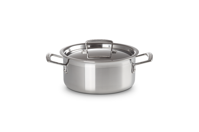 3-ply Stainless Steel Casserole with Lid