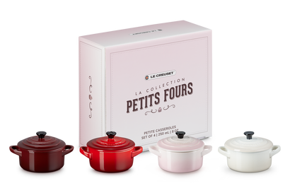 Stoneware Petits Fours Set of 4 Petite Casseroles