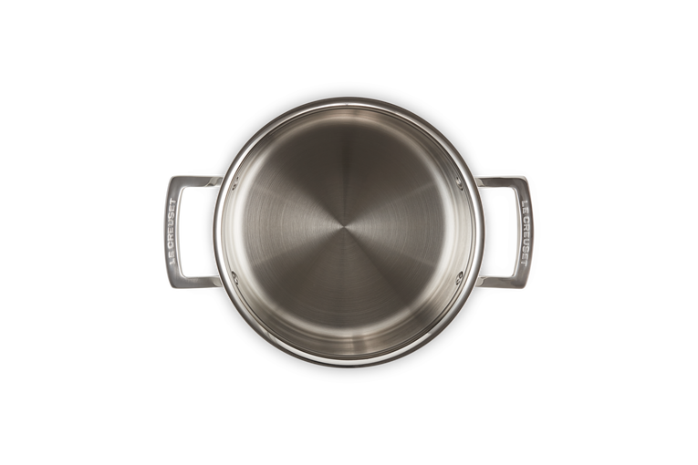 Large Deep Stainless Steel Cooking Stock Pot Casserole Glass Lid Induction  Base