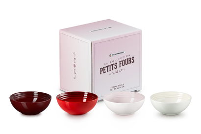 Stoneware Petits Fours Set of 4 Cereal Bowls