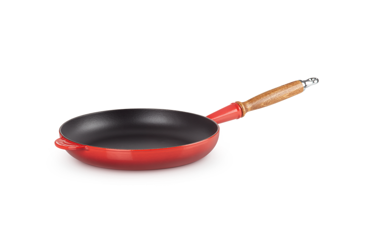 Cast Iron Frying Pan With Wooden Handle Le Creuset United Kingdom