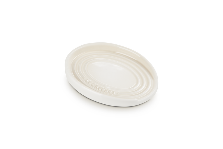 Le Creuset Stoneware Oval Spoon Rest Meringue