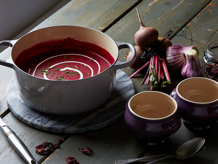 Beetroot and Hibiscus Soup