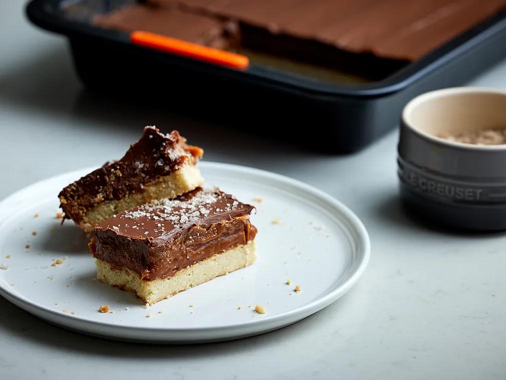 Salted Caramel Chocolate Shortbread