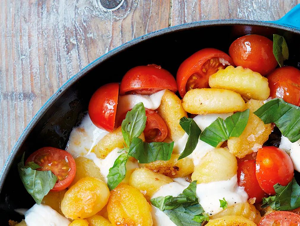 LibertyLondonGirl's Fried Gnocchi with Mozzarella & Cherry Tomatoes