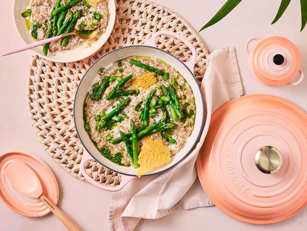 Sunflower Seed Risotto with Pesto