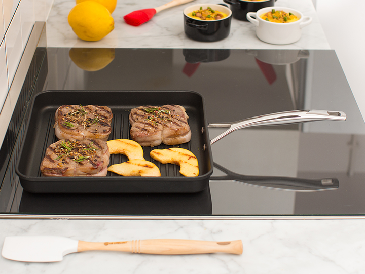 Grilled Fillet Steak with Apple and Pear