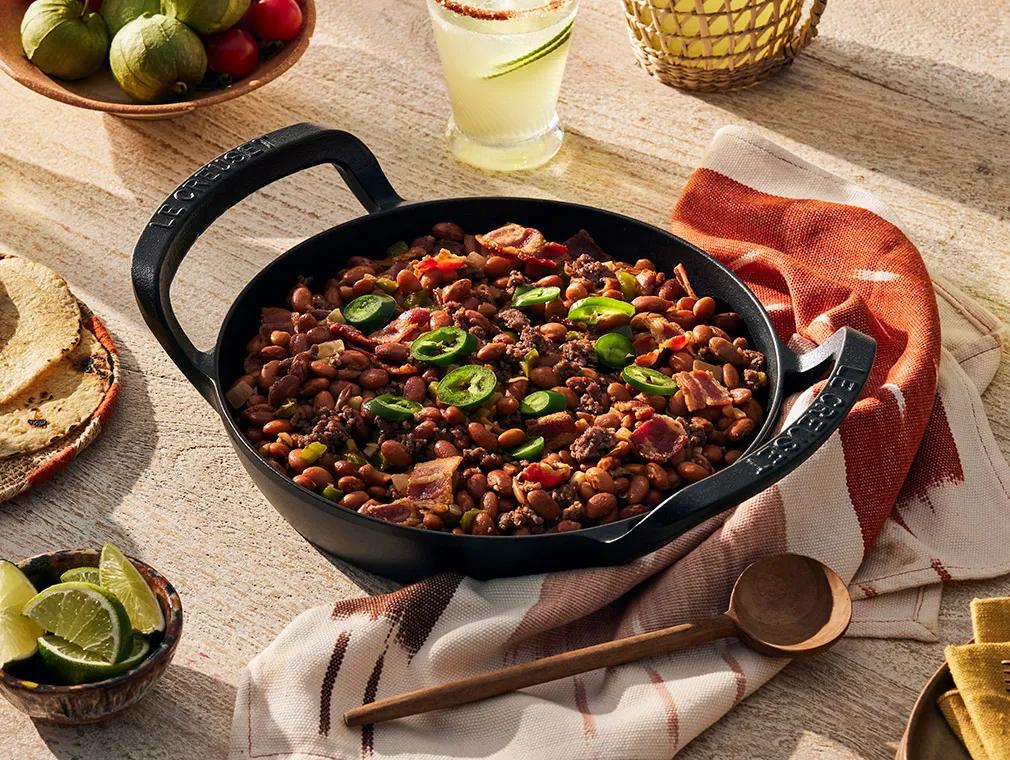 Cowboy Beans with Beef and Bacon