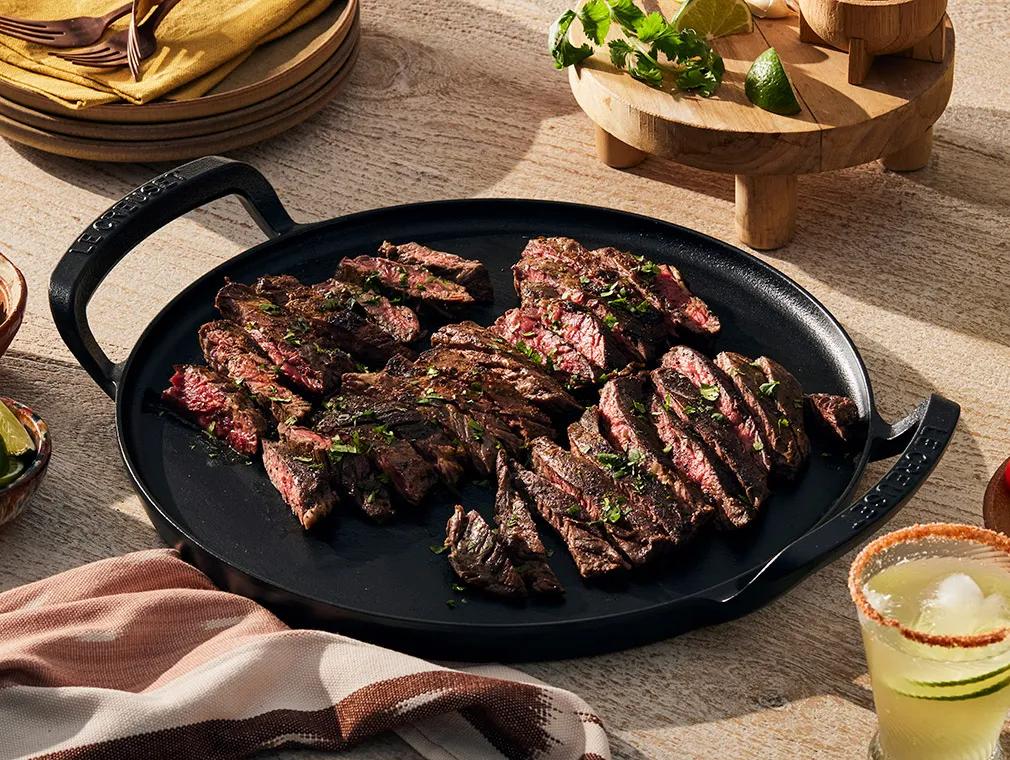 Grilled Skirt Steak Fajitas