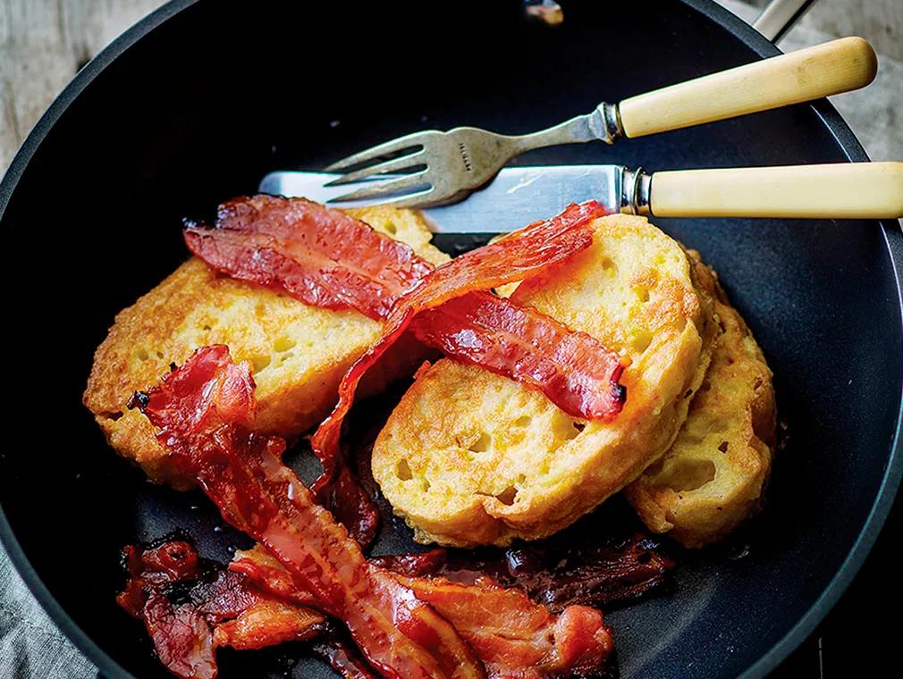 Maple-glazed Bacon and French Toast