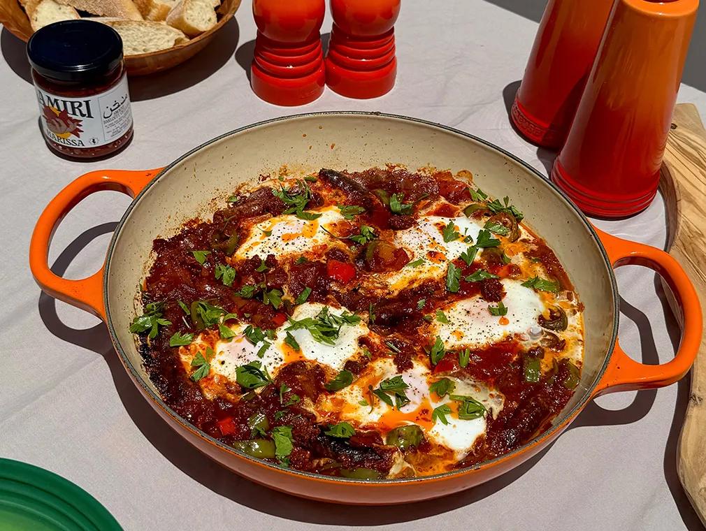 Tunisian Ojja with Merguez