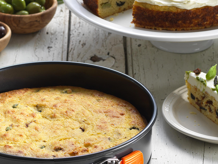 Savoury Italian Polenta Cake